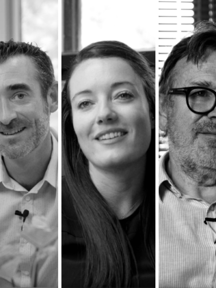 3 directeurs d’EHPAD, Jean-Luc VICTOR, Margaux FOCHEUX et Hugo FABLET